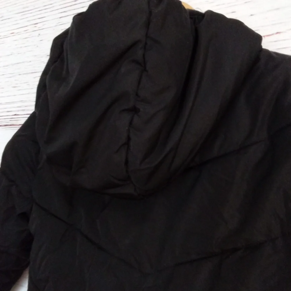 SwissTech Kids Black Hooded Puffer Jacket Coat Warm Winter Size 4T
